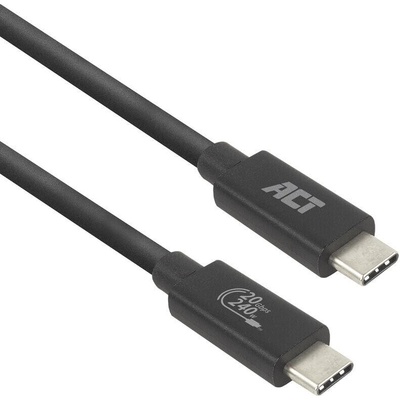 ACT Кабел USB-C - USB-C, 2 м / USB4, 20Gbps, 240W, сертифициран USB-IF (EWENT-ACT-CAB-AC7432)