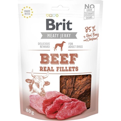 Brit Jerky Beef Fillets 6 x 80 g
