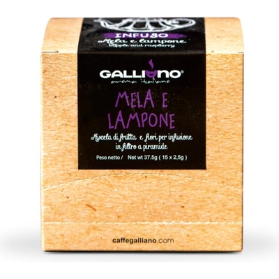 Caffé Galliano Infúzny ovocný čaj jablko a malina Infuso Mela E Lampone 37,5 g 15 ks