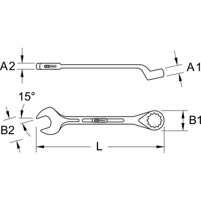 KS Tools očkoplochý kľúč 517.2652