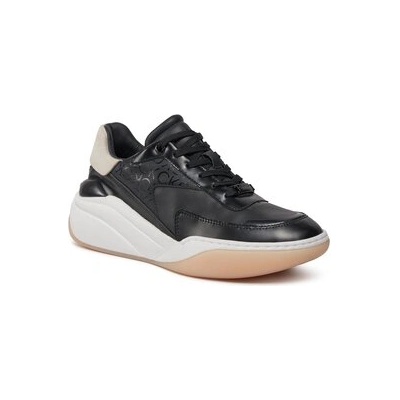 Calvin Klein Сникърси Wedge Lace Up Epi Mono HW0HW01899 Черен (Wedge Lace Up Epi Mono HW0HW01899)