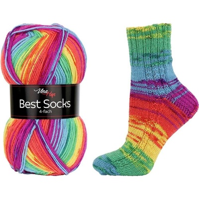 Vlna - Hep příze Best Socks 7074 barevná