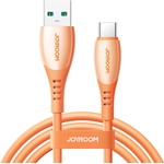 JOYROOM Здрав кабел с бързо зареждане за устройства с USB-C порт - Joyroom S-A59 Vibrant Series USB-A to USB-C Fast Charging Cable 60W (оранжев) (120 см) (S-A59 A-C 3A 1.2m orange)