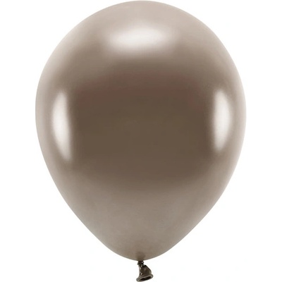 EKO balónek metalický HNĚDÝ 26 cm
