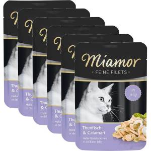 Miamor Капсула Miamor Feine Filets тонзил и калмари в желе 6 x 100 г