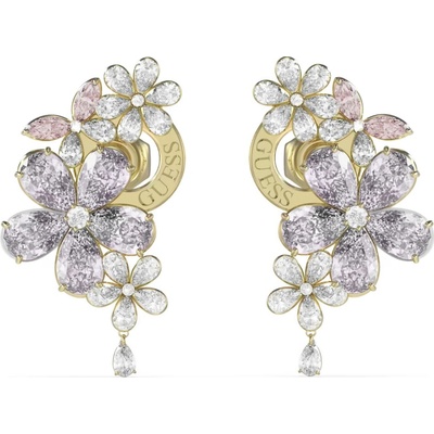 Guess nádherné pozlátené náušnice kvety Lily JUBE05101JWYGMCT/U