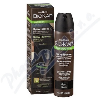 Biosline Biokap Delicato Spray Touch Up Nutricolor Černá 75 ml