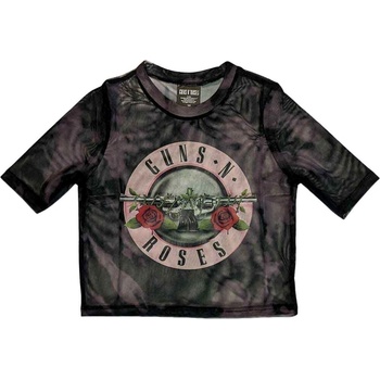 Guns N' Roses Риза Pink Tint Bullet Logo Ladies Black S (GNRMCT142LB01)