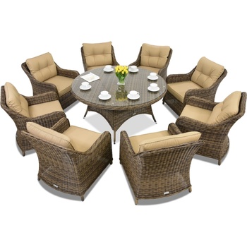 Garden Point Техноратанови градински мебели Toledo Victoria 8 Garden Point кафява (GAP120-VIC8)