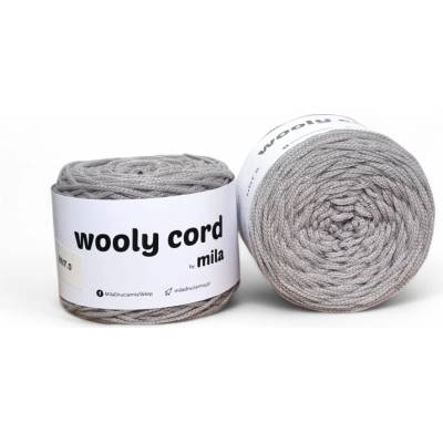 Mila Wooly cord Šedá jasná