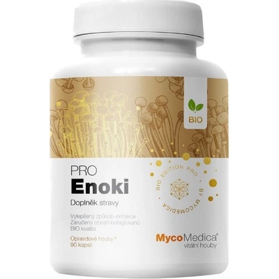 MycoMedica Enoki PRO BIO 90 rastlinných kapsúl