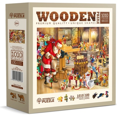 WOODEN CITY Dřevěné Santova dílna 2v1 EKO 1010 dielov