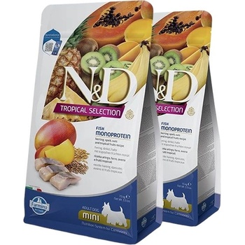 FARMINA N&D dog TROPICAL SELECTION (AG) adult mini, херинга 2 x 5 кг