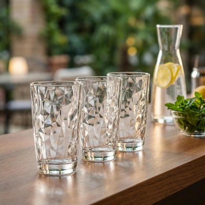 Bormioli Rocco 3dílná sada sklenic na long drink Diamond 470 ml