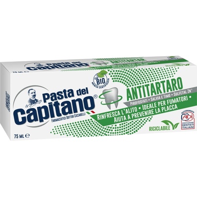 Pasta Del Capitano pre fajčiarov proti zubnému kameňu 75 ml