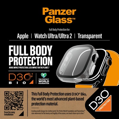 PanzerGlass Apple Watch 9/8/7 41 mm ochranný kryt s D30 číry rámček 3686