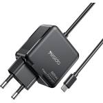 YESIDO YC75 65W PD Бързо Зарядно с 2m Type-C Кабел - EU Щепсел