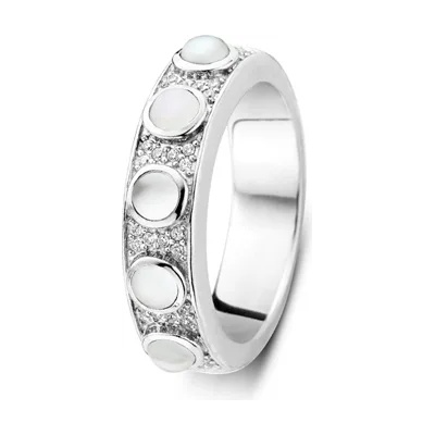 Ti Sento Дамски сребърен пръстен със седеф и цирконий Ti Sento 12132MW (12132MW)