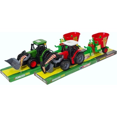 SWEDE Traktor s přívěsným zemědělským strojem