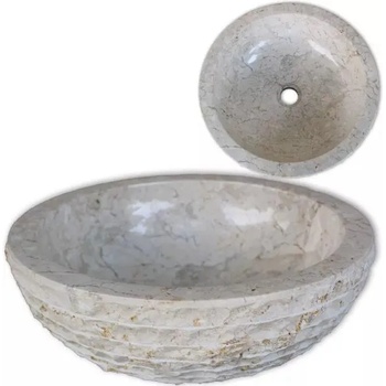 Image 1 of vidaXL 40 cm cream marble (242673)