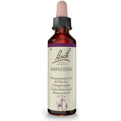 Bachovy originální květové esence Netýkavka žlaznatá Impatiens 20 ml