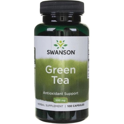 Swanson Green Tea Zelený čaj 500 mg 100 kapslí