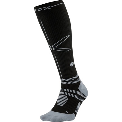 STOX Energy Socks Мъжки чорапи за бягане STOX Energy Socks Running Socks - Black / Grey - размер 37-40 (EU) (207-2110-0111)