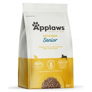 Applaws Senior Chicken GRAIN FREE - храна за котки над 10 години с 80% Пиле 2 кг 4205