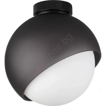 Ideal Lux - Таванен осветител BLOOM 1xE27/42W/230V, диаметър 22 см, черен (ID366586)