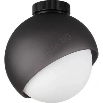 Ideal Lux - Таванен осветител BLOOM 1xE27/42W/230V, диаметър 22 см, черен (ID366586)