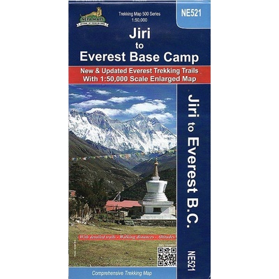 Everest Base Camp 1:50 000 - turistická mapa