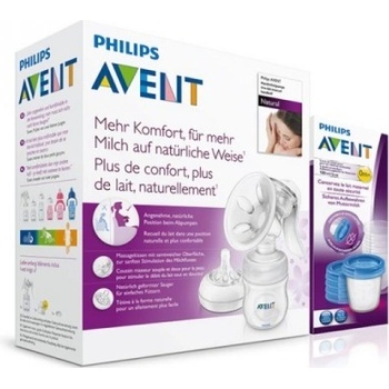 Philips Avent mater. ml. Natural so zásobníkom 125 ml VIA poháriky 5 ks