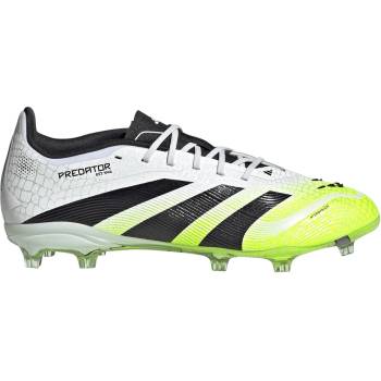 Adidas Детски футболни бутонки Adidas Predator Elite Childrens Firm Ground Football Boots - White/Blk/Lemon
