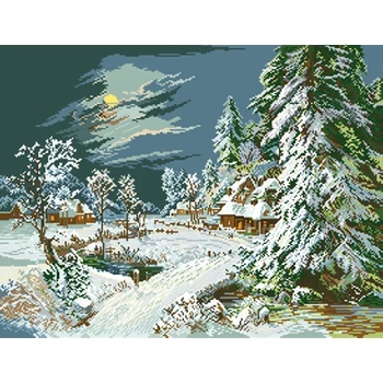 Image 1 of Казанлъшки гоблени Гоблен Зимна нощ Anchor (Немски)