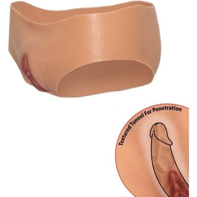 Hidden Desire Alter Ego Open Vagina Brief Low Waist slipy s umělou vagínou – Zboží Dáma