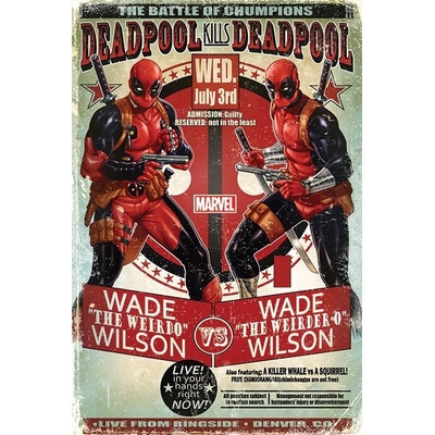 Plagát, Obraz - Deadpool - Wade vs Wade, 61 × 91.5 cm
