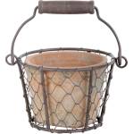 Esschert Design Теракотена ръчно изработена саксия за цветя ø 12 cm - Esschert Design (ZEE-AT09)