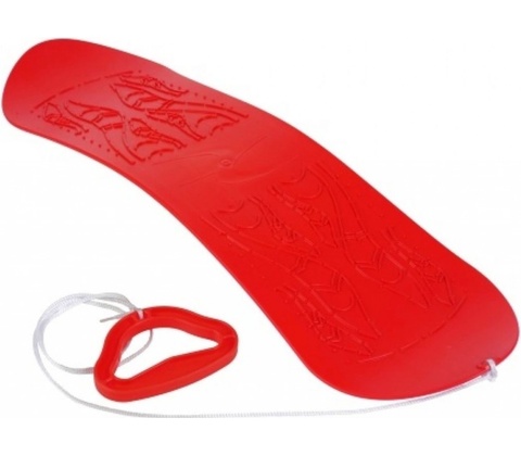 Plastkon Kluzka plastový snowboard červená