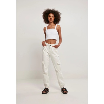 Image 1 of Urban Classics Дамски дълги карго панталони в цвят екрю Ladies Denim Cargo PantsUB-TB4797-03681 - Екрю, размер 27