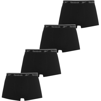 Reebok Боксерки Reebok Reebok Mens 4 Pack Trunks - Black