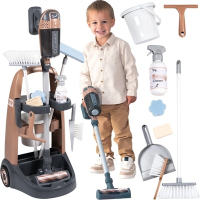 Smoby úklidový vozík s vysavačem Rowenta
