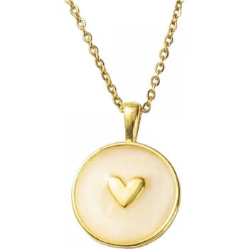 HARAHU Колие co-29901 - Златен / Бял kp29901 (co-29901)