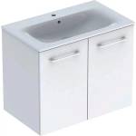 Geberit Комплект стенен шкаф с мивка Geberit Selnova бял с 2 врати 80 см (501.256.00.1)