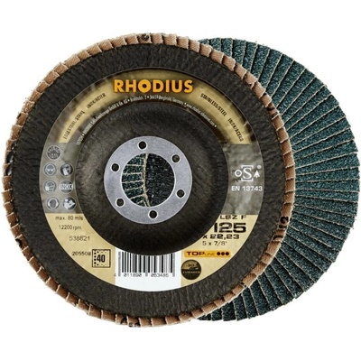 RHODIUS Lamelový brusný kotouč LSZ F EXTENDED 125 x 22,23 P40 TOPline 205508