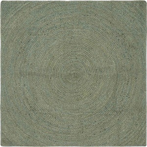 vidaXL Килими за помещение Маслиненозелено 160 x 160 cm юта (42010585)
