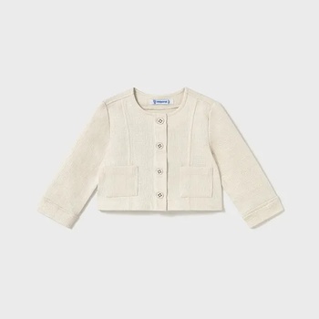 MAYORAL Жакет структурен трикотаж в цвят шампанско за мини момиче Майорал