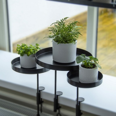 Esschert Design Stojan na parapet WINDOW DRESSING 24cm černá – Hledejceny.cz