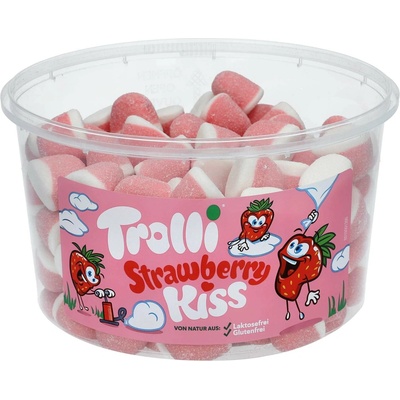 Trolli Kiss Strawberry jahodové pusinky 975 g