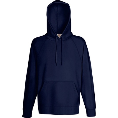 Fruit of the Loom mikina Lightweight Hooded Sweat s kapucí raglánová, pánská COT162140a3601 deep navy