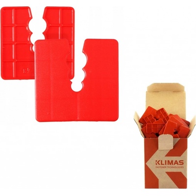 KLIMAS Wkret-met Dištančné podložky 50x50mm - PVC 3 mm - 50 ks